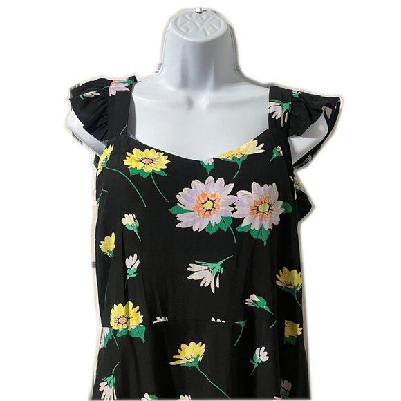 NWOT Ann Taylor LOFT Floral Print Midi Dress, Size 10 - Picture 3 of 10